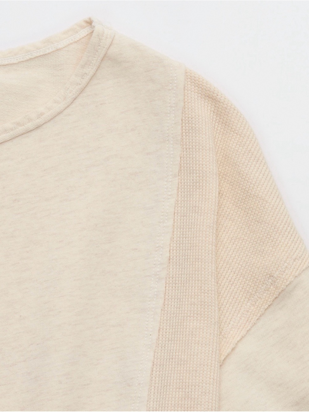 aerie Cream Waffle-Trim Crop T-Shirt
BIN#26 - Picture 6 of 7